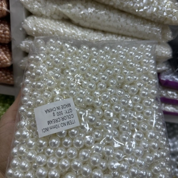 10 mm krem lüx inci (500 gr)