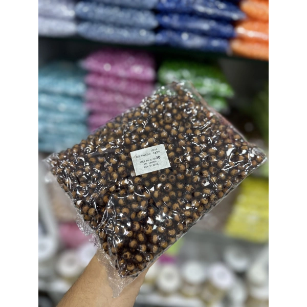 10 mm Pamuklu Küp Boncuk - 500 Gram