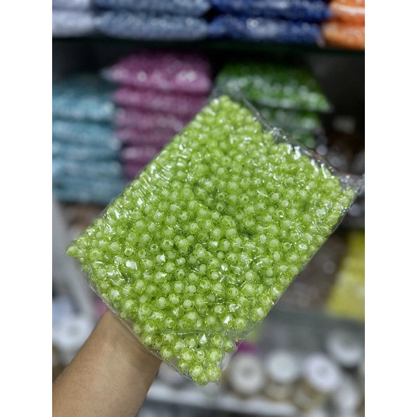 10 mm Pamuklu Küp Boncuk - 500 Gram