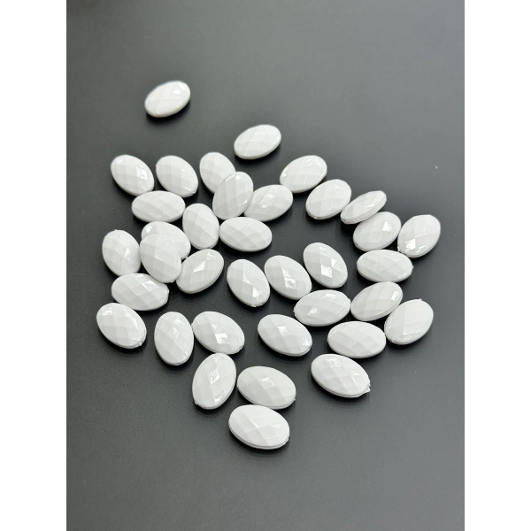 Akrilik Beyaz Boncuk 500 Gram