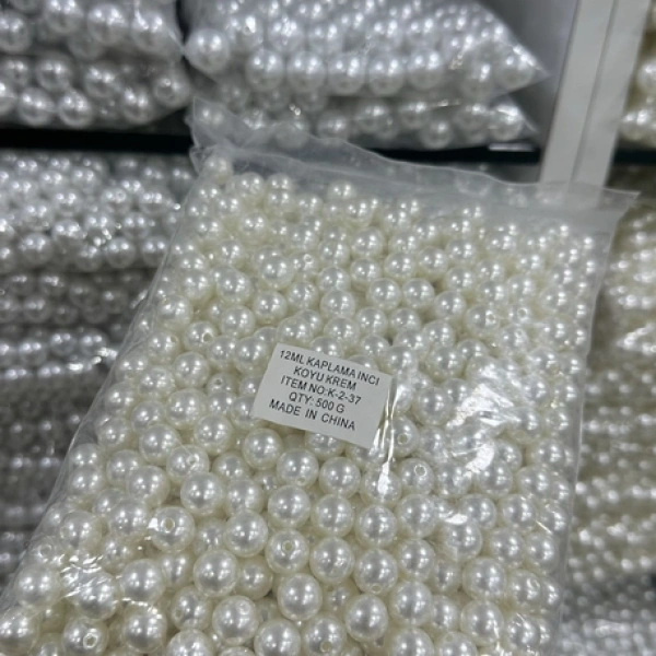 12 mm krem lüx inci (500 gr)