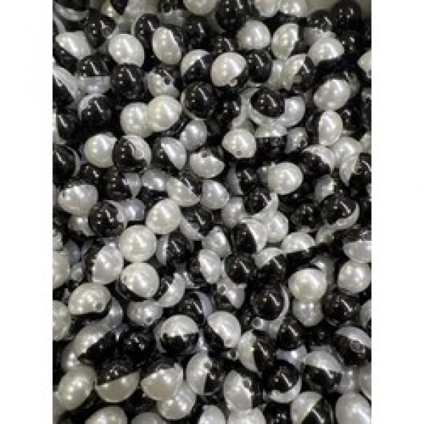 12 mm siyah beyaz lüx inci (500 gr)