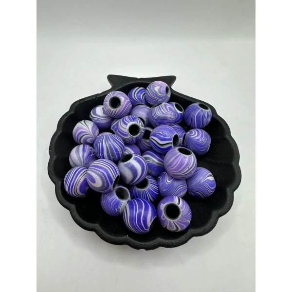 16mm geniş delikli Plastik boncuk