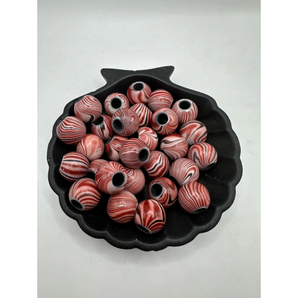 20mm geniş delikli plastik boncuk