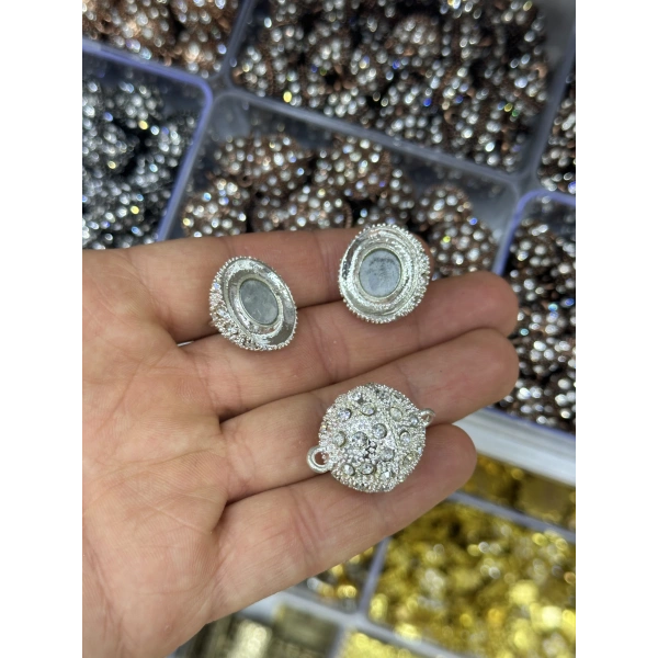 20 MM Taşlı Mıknatıslı Kolye ve Bileklik Kapama – Adet