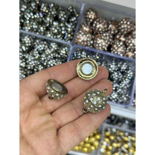 20 MM Taşlı Mıknatıslı Kolye ve Bileklik Kapama – Adet
