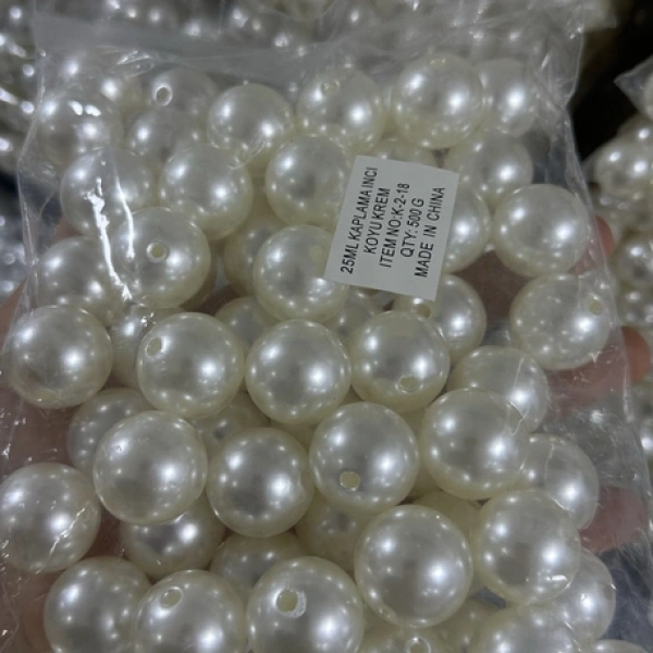 25 mm krem lüx inci (500 gr)