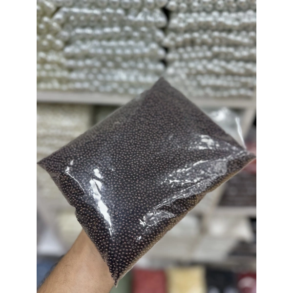 3 mm Kahve Cam İnci (1 Kg)