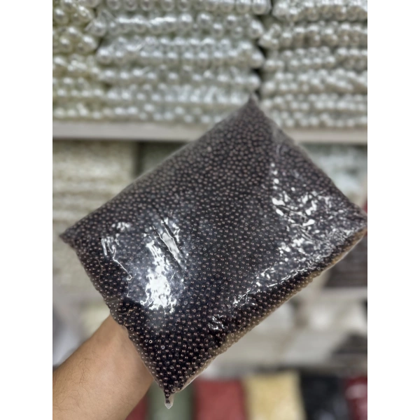 4 mm Kahve Cam İnci (1 Kg)