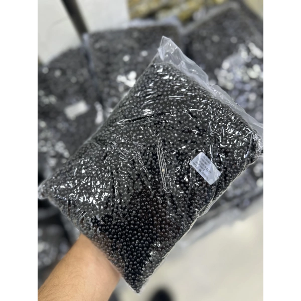 4 mm Siyah Normal İnci 500 Gram