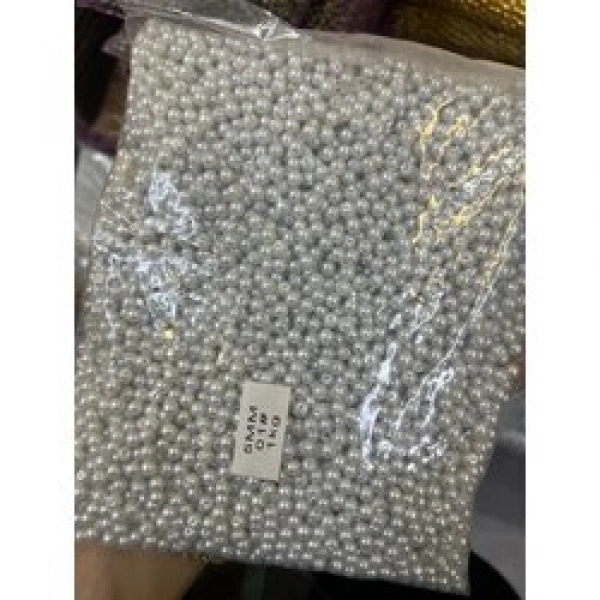 5 mm beyaz cam inci (1 kg)