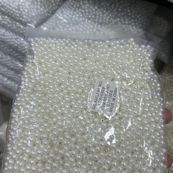 6 mm krem lüx inci (500 gr)