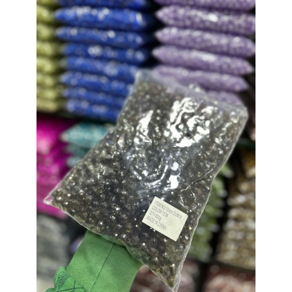 10 MM ŞEFFAF DÜNYA ÇANTA BONCUĞU (500 GRAM)