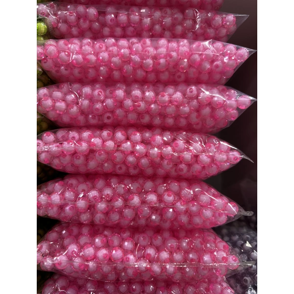 10 MM ŞEFFAF DÜNYA ÇANTA BONCUĞU (500 GRAM)