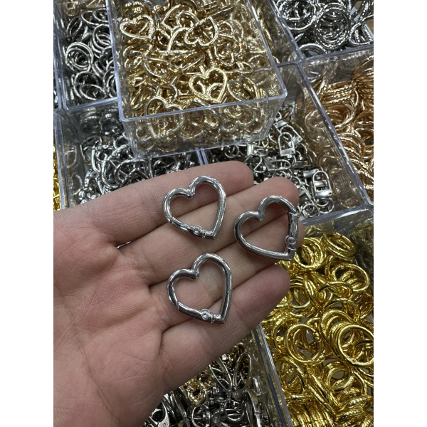 Nikel Kalp Çanta Klipsi