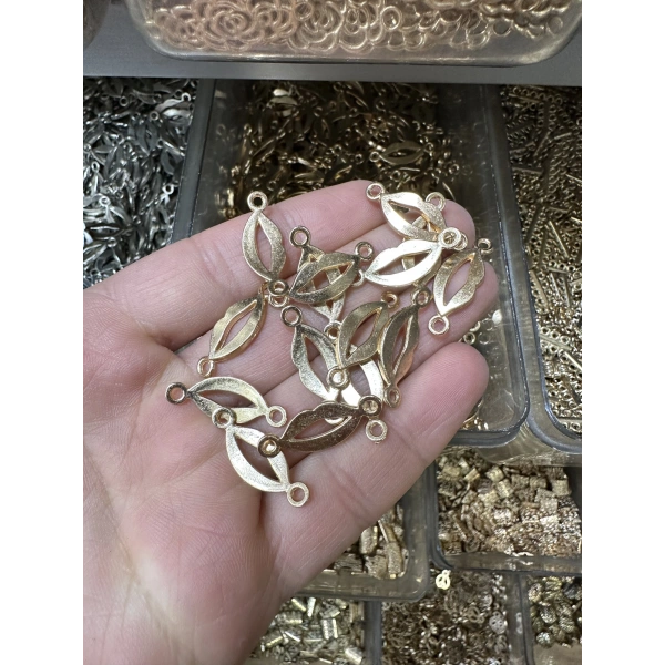METAL SARI DUDAK ÇİFT KULPLU (50 gram)