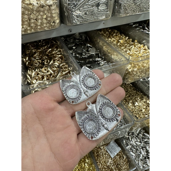 METAL GÜMÜŞ BAYKUŞ GÖZÜ (50 gram)