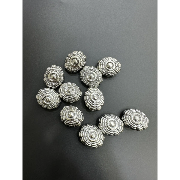 ESKİTME GÜMÜŞ BONCUK (500 gram - 89 adet)