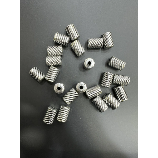 ESKİTME GÜMÜŞ BONCUK (500 gram - 160 adet)