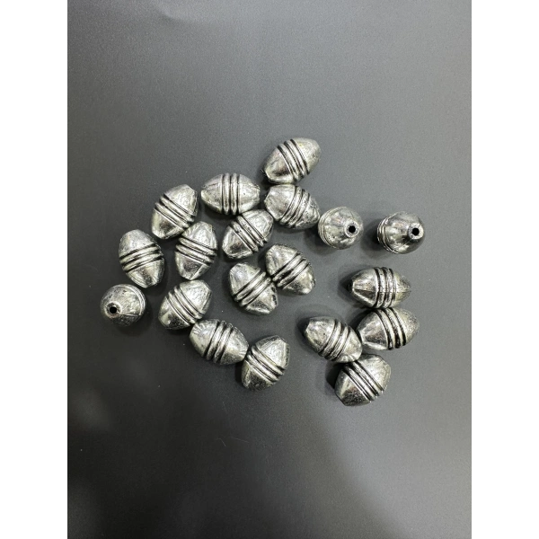 ESKİTME GÜMÜŞ BONCUK (500 gram - 130 adet)