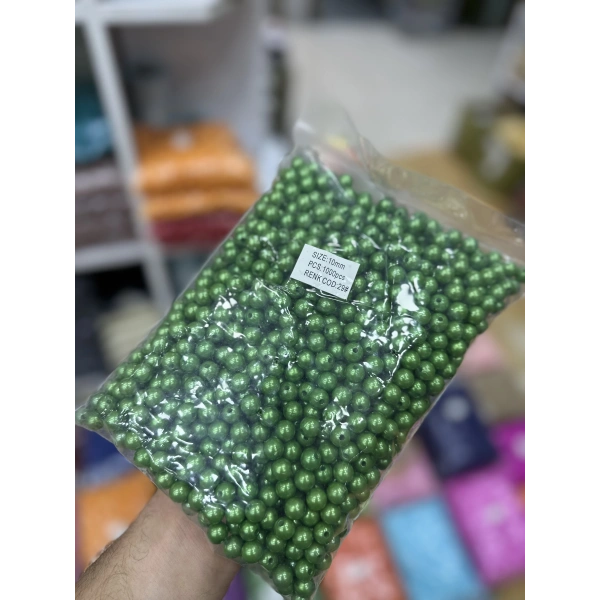 10 MM RENKLİ İNCİ (500 gram)