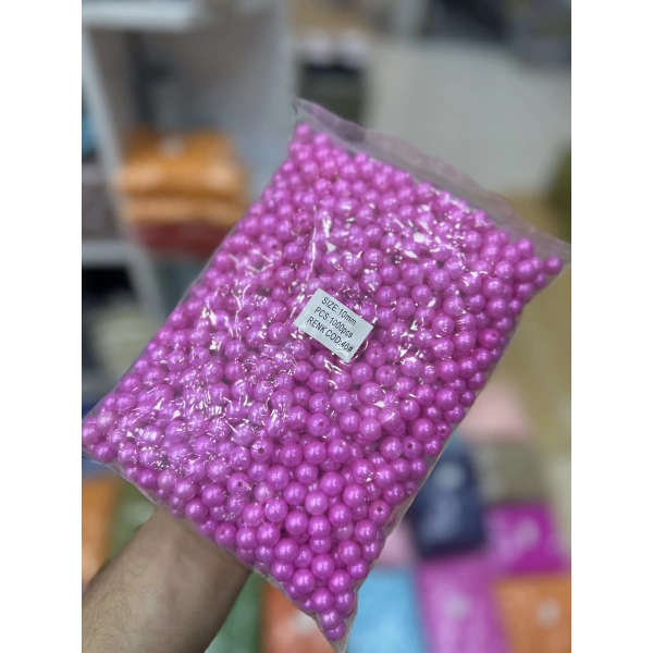 10 MM RENKLİ İNCİ (500 gram)