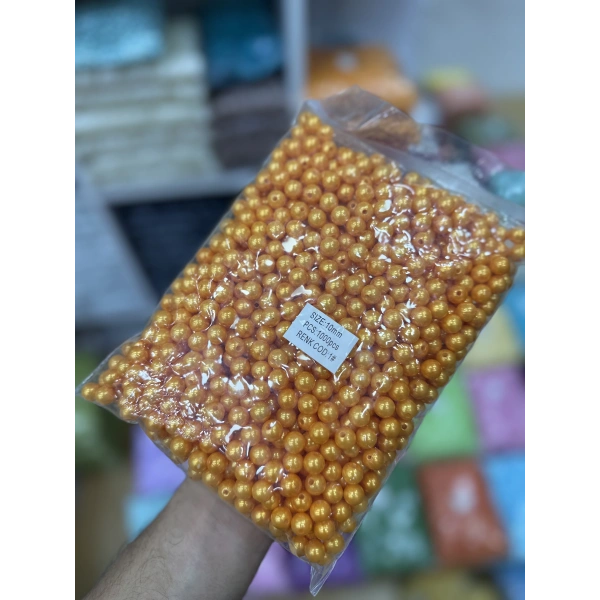 10 MM RENKLİ İNCİ (500 gram)