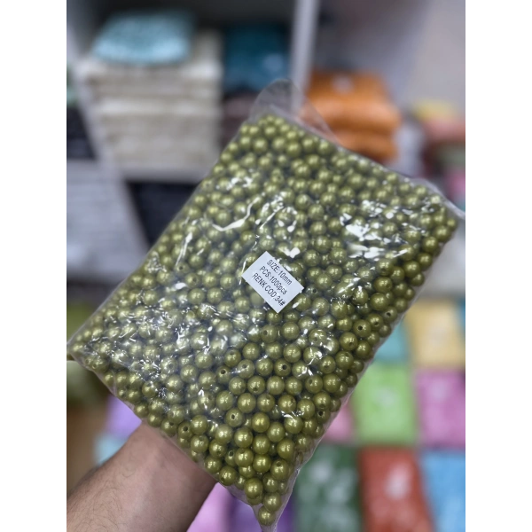 10 MM RENKLİ İNCİ (500 gram)