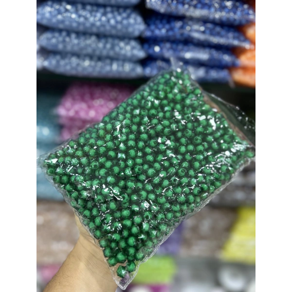 10 mm Pamuklu Küp Boncuk - 500 Gram