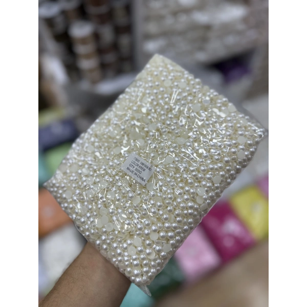 8 mm Krem Yarım İnci 500 Gram