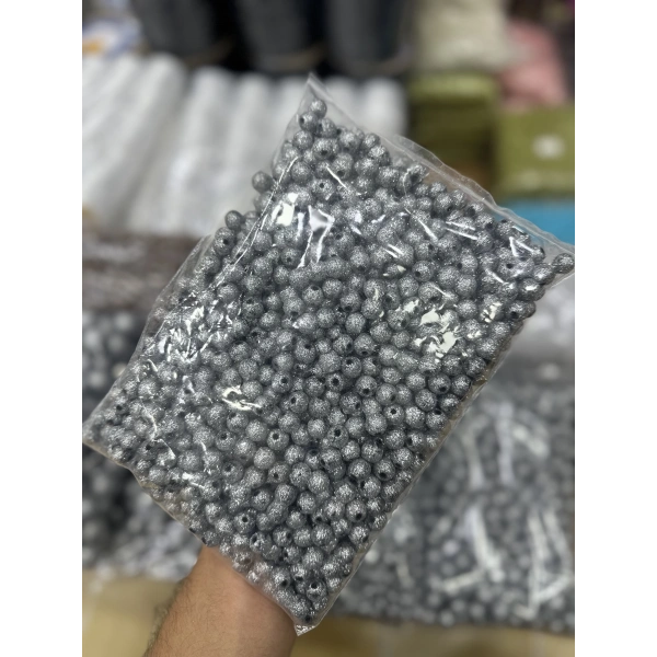 10 mm Simli Boncuk 500 Gram