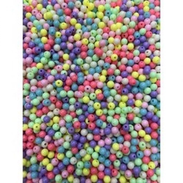8 mm renkli boncuk (500 gr)
