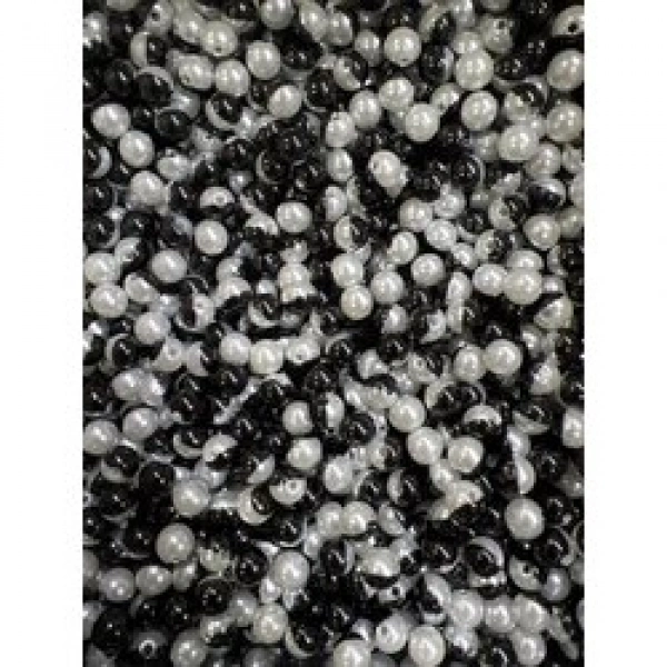 8 mm siyah beyaz lüx inci (500 gr)