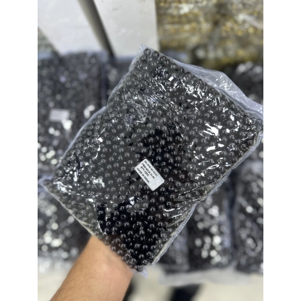 8 mm Siyah Normal İnci 500 Gram