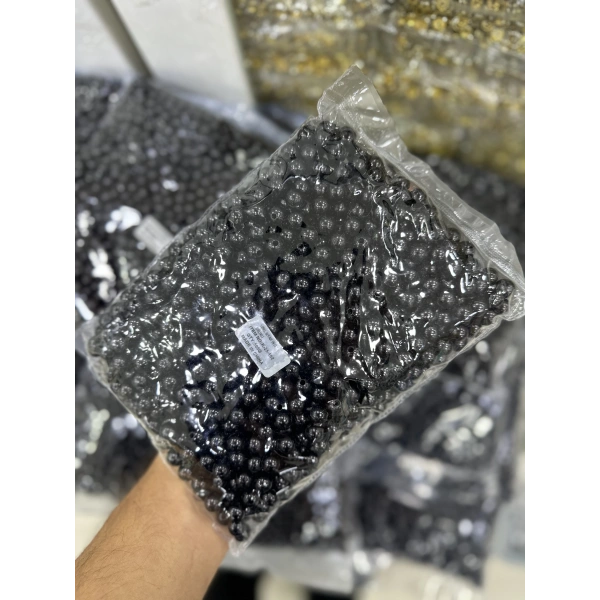 10 mm Siyah Normal İnci 500 Gram