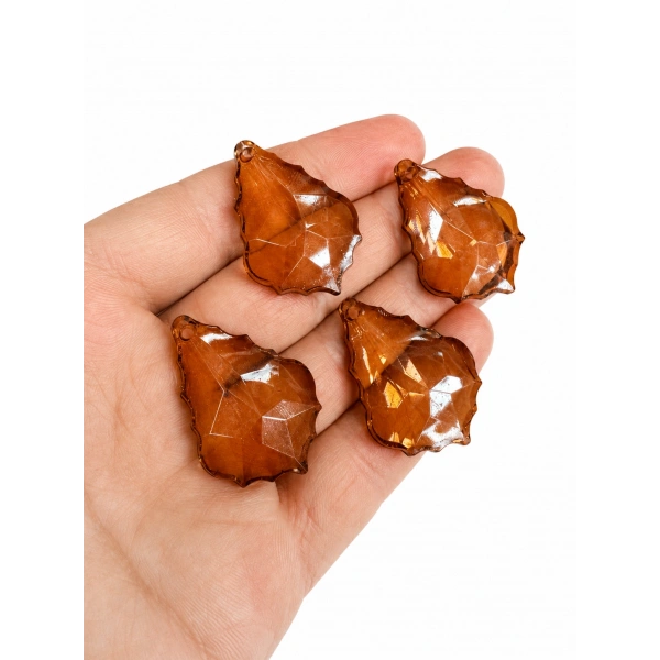 AKRİLİK ACI KAHVE YAPRAK (500 GRAM - 145 ADET)