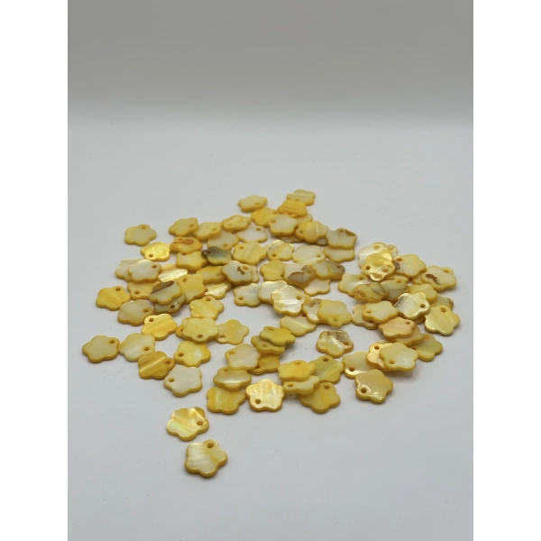 DOĞAL SARI ÇİÇEK SEDEF (25 GRAM - 50 ADET)