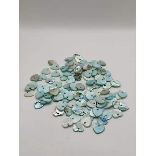 DOĞAL TURKUAZ KALP SEDEF (25 GRAM - 55 ADET)