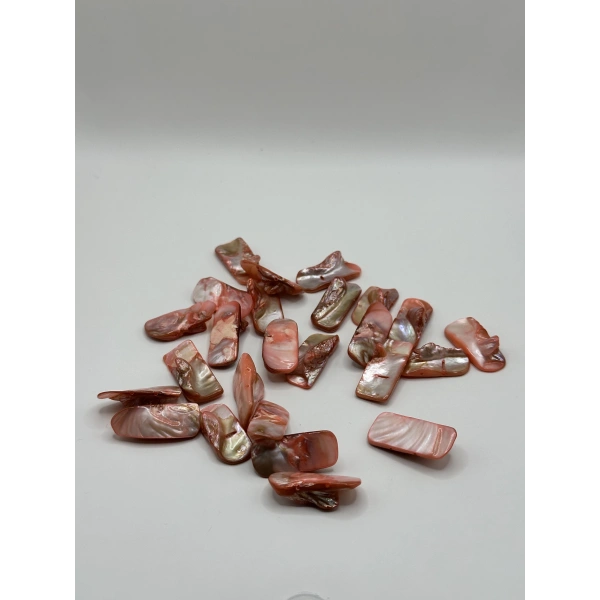 DOĞAL SOMON SEDEF BONCUK (25 GRAM - 8 ADET)