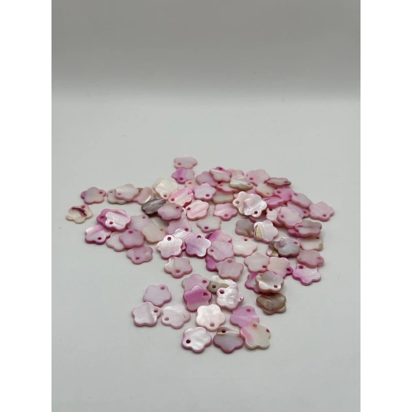 DOĞAL PEMBE ÇİÇEK SEDEF (25 GRAM - 50 ADET)