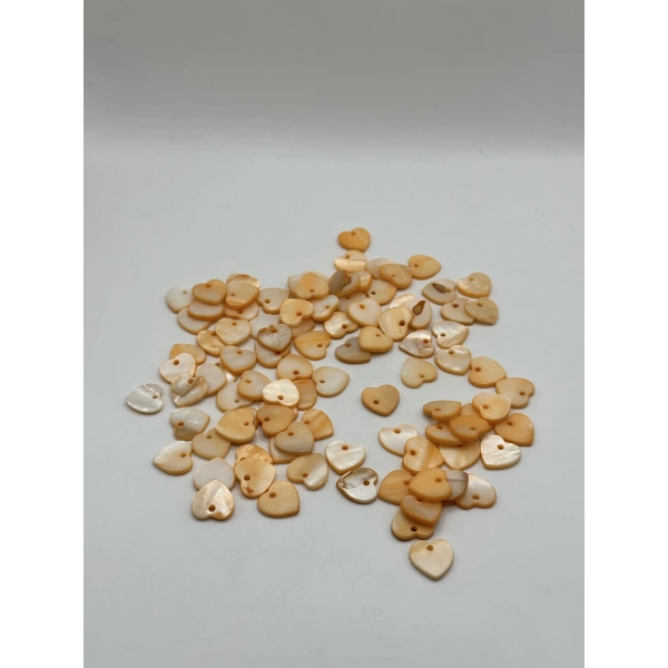 DOĞAL TURUNCU KALP SEDEF (25 GRAM - 55 ADET)