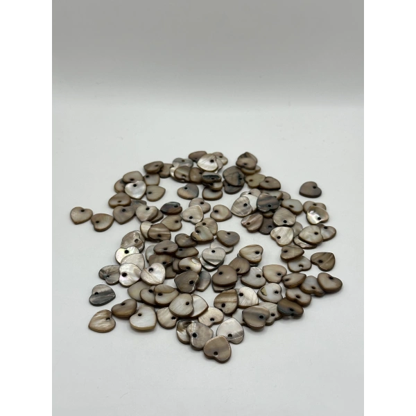 DOĞAL KAHVE KALP SEDEF (25 GRAM - 55 ADET)