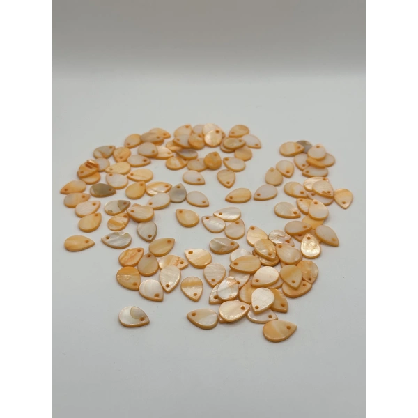 DOĞAL TURUNCU SEDEF DAMLA (25 GRAM - 60 ADET)