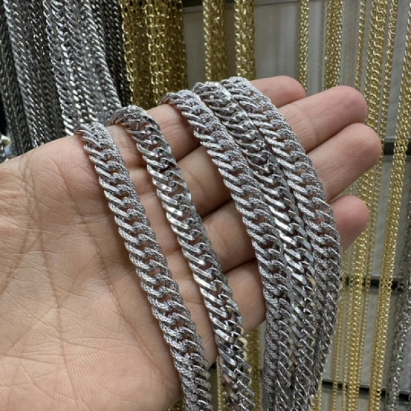 RODYUM KAPLAMA ZİNCİR 1 METRE