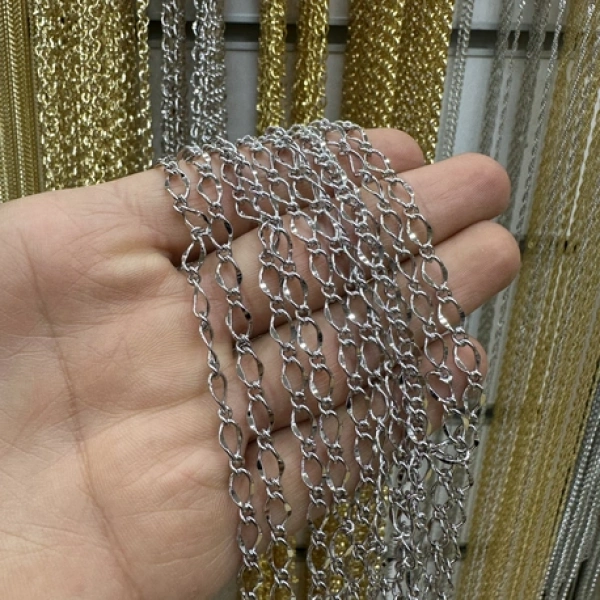 RODYUM KAPLAMA ZİNCİR 1 METRE