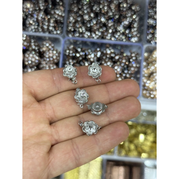 Taşlı İnci Mıknatıslı Kolye ve Bileklik Kapama – Adet