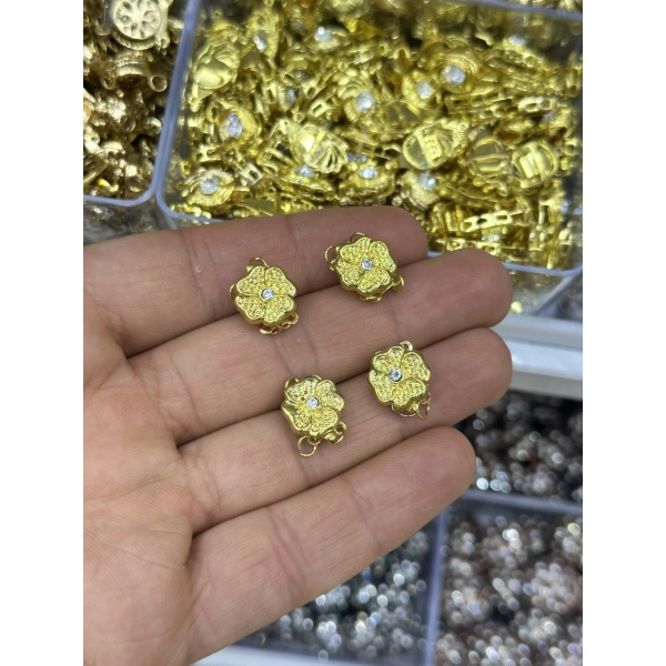Taşlı İnci Mıknatıslı Kolye ve Bileklik Kapama – Adet