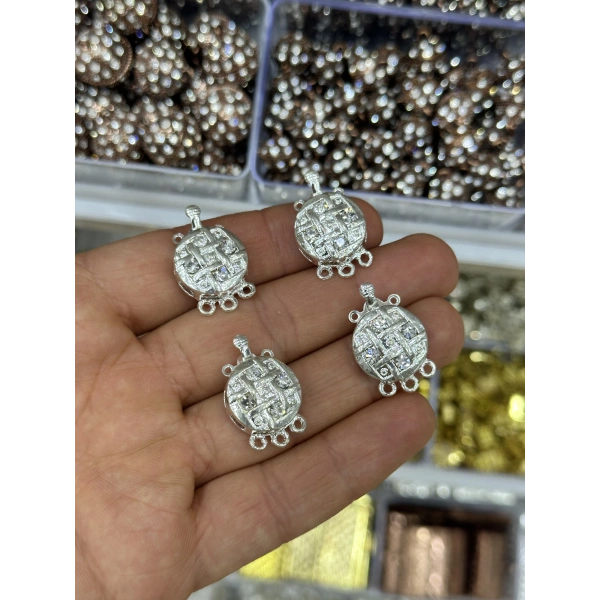 Taşlı İnci Mıknatıslı Kolye ve Bileklik Kapama – Adet
