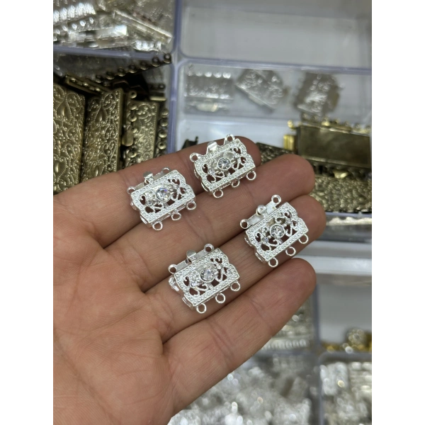 Taşlı İnci Mıknatıslı Kolye ve Bileklik Kapama – Adet