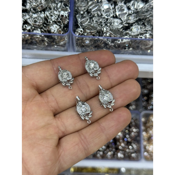 Taşlı İnci Mıknatıslı Kolye ve Bileklik Kapama – Adet